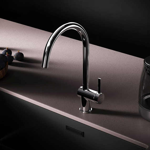 Смеситель для кухни AM.PM Func F8F07000 высокий с С-изливом, хром-3