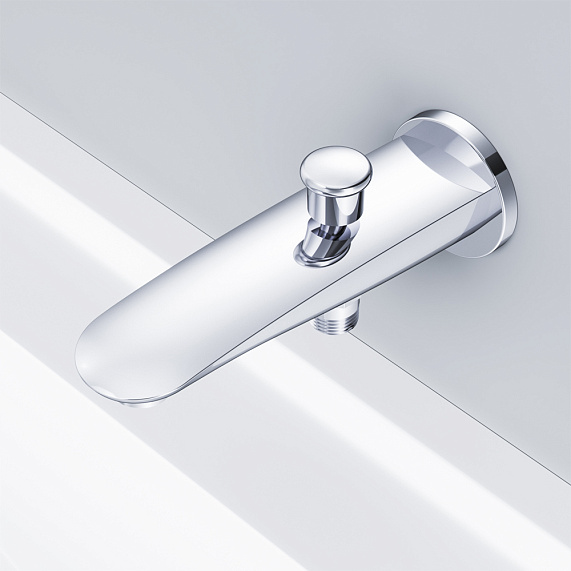 Встраиваемая душевая система AM.PM Like хром: тропический верхний душ, излив с душевой лейкой, модуль MultiDock-3